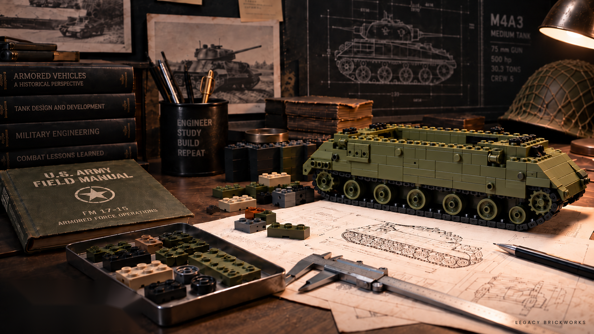 Bunker Bricks engineering workbench background for Behind the Build